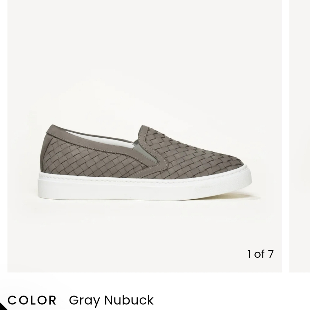 M. Gemi The Cerchio woven leather slip on sneaker